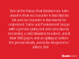 is too high to fall and no character is too low to be redeemed ...