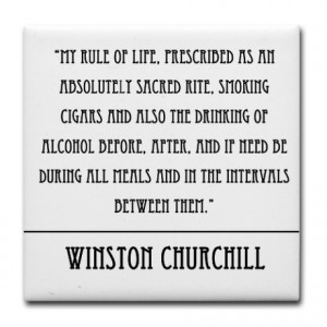 Winston Churchill Quote Coaster
