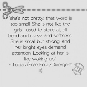 THIS IS A QUOTE ABOUT TOBIAS'S FEELINGS FOR TRIS IN THE TRAINING ROOM ...
