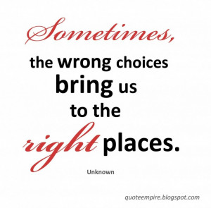 ... You Will Ever Make Is What You Choose The Options Quote In Red And