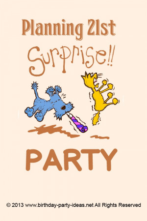 21st Surprise Birthday Party Ideas