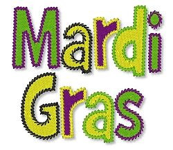 Mardi Gras Words 2 Styles | Words and Phrases | Machine Embroidery ...