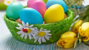 Colorful Easter Egg Desktop Background