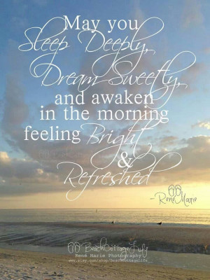 Goodnight & sweet dreams.