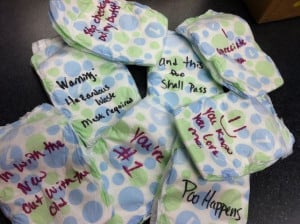 Baby Shower… Guests write cute sayings for Mom & Dad to smile at ...