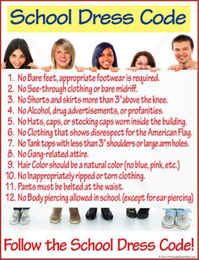 school dress code follow the school dress code item # d14 have your ...
