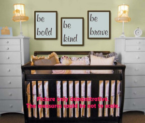 Art Print Be bold be kind be brave Kids Room Quotes by DigitNow, $26 ...
