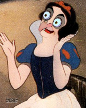 hahaha face swap between snow white and the witch