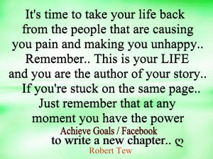 It’s time to take your life back from the people...