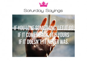 Saturday Sayings