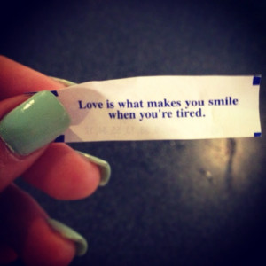 My fortune cookie says..