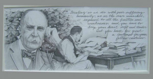 William Osler drawn by Brian Boyd