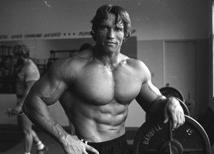 ... preparing for the 1975 Mr Olympia and Mr Universe contests