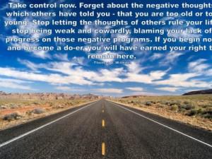 Post image for QUOTE & POSTER: Take control now. Forget about the ...