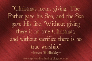 Gordon B Hinckley Christmas