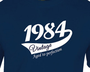 1984 vintage 30th birthday gift for men or woman ideal present for him ...