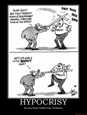 Atheism hypocrisy
