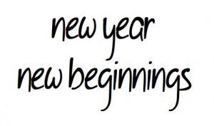 New Year, new beginnings