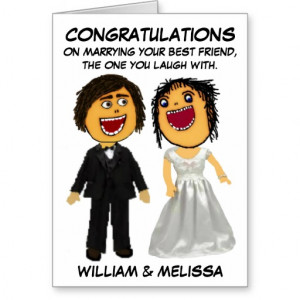 bride_and_groom_cartoon_congratulations_card ...