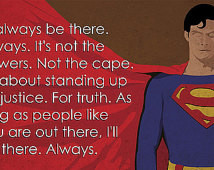 Superman Motivational Justice Quote Sentence A3 Art Print Poster ...