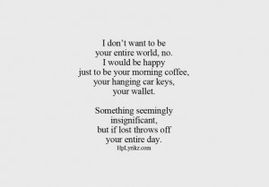 Something seemingly insignificant...