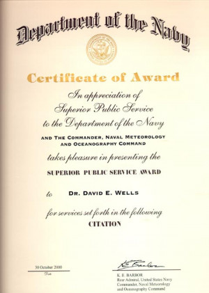 Coast Guard Certificate Of Appreciation Wording