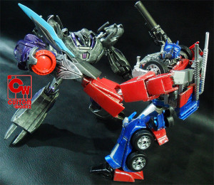 transformers prime optimus prime vs megatron toy