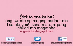 Stick to One Quotes Tagalog