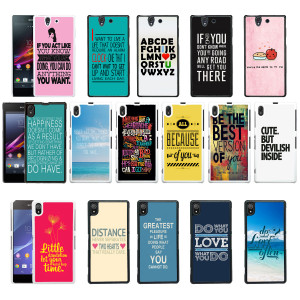 Details about Sayings Quotes Case Cover for Sony Xperia Z - Z1 and Z2 ...
