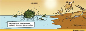 allergies often spoiled it for the other crocodilesV I* ,comics,funny ...