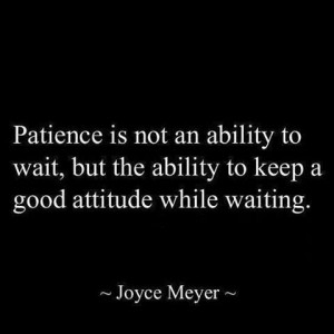 Too bad I have no patience.