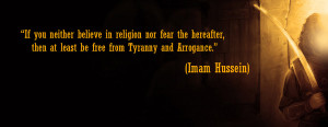 Imam Hussein Quote by Bahez