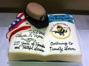 military retirement cake designs