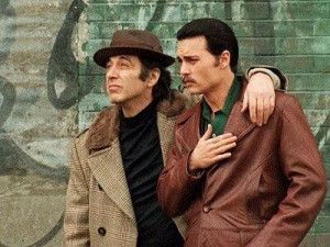 Johnny Depp and Al Pacino in Donnie Brasco (Mike Newell, 1997)