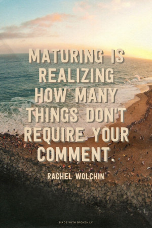 don't require your comment. Rachel Wolchin | #quotes, #quote, #love ...