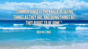 Common Sense Quotes From Important