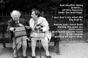 Old ladies sometimes speak the plainest.