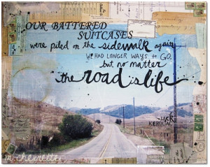 quote-book:words by jack kerouac. art by mae chevrette.