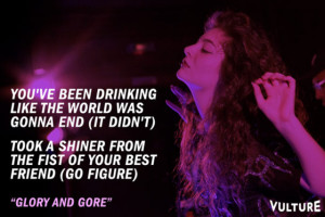 lorde singer quotes