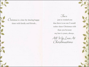 Husband Christmas Card Traditional Gold & Silver Glitter Holly And ...