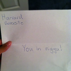 My Harvard acceptance letter!! So happy!!!