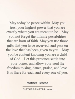 may-today-be-peace-within-may-you-trust-your-highest-power-that-you ...