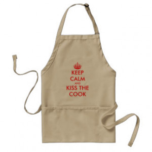 Funny apron for men | Keep calm and kiss the cook