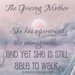 grieving mother