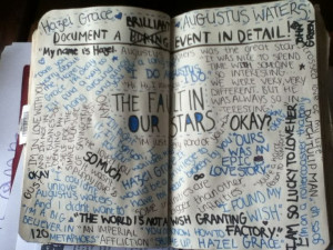 Wreck this Journal / The Fault in our Stars quotes