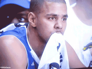 Cole at the NBA Celebrity All-Star Game