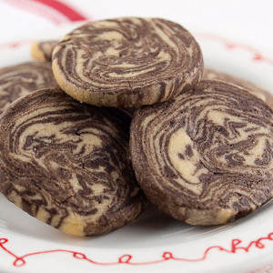Chocolate Peanut Butter Marble Cookies