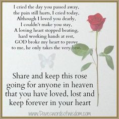 fawn and misty for dad has left us to soon. love you both!! More