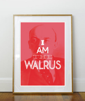 Am The Walrus // Big Lebowski Quote Poster // Film Print // 11 x 17 ...