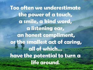 the little things that matter...